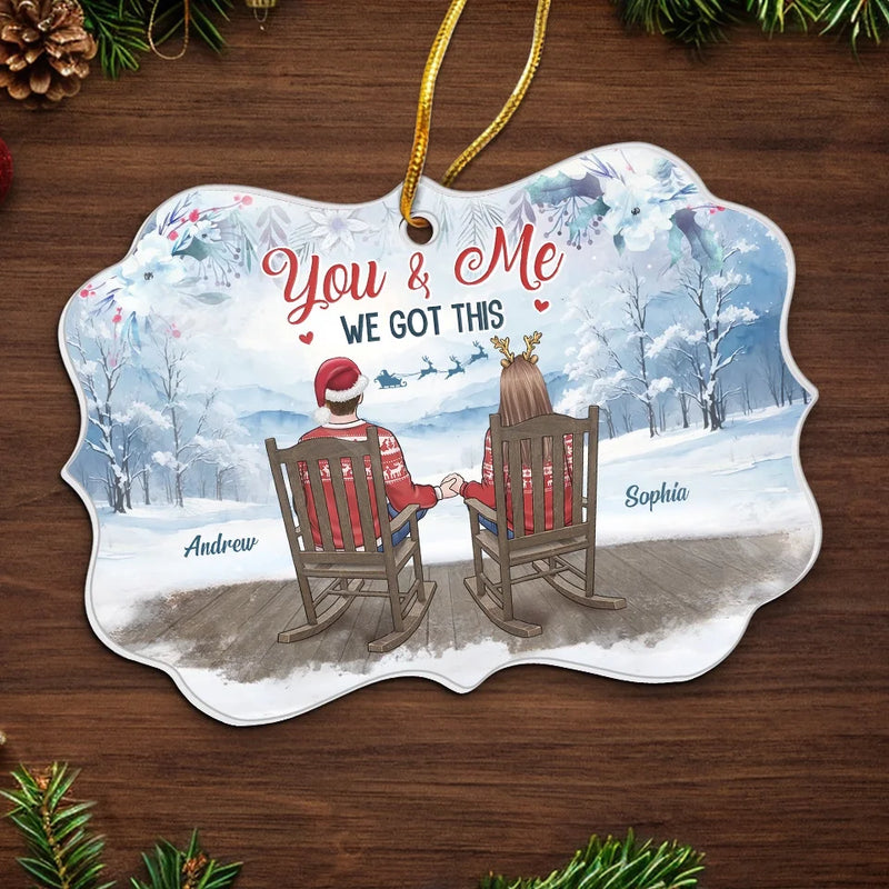 You Make Every Day Feel Like Christmas - Couple Personalized Custom Ornament - Wood, Acrylic Benelux Shaped - Christmas Gift For Husband Wife, Anniversary