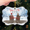 You Make Every Day Feel Like Christmas - Couple Personalized Custom Ornament - Wood, Acrylic Benelux Shaped - Christmas Gift For Husband Wife, Anniversary
