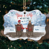 You Make Every Day Feel Like Christmas - Couple Personalized Custom Ornament - Wood, Acrylic Benelux Shaped - Christmas Gift For Husband Wife, Anniversary