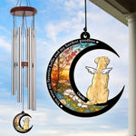 Custom Name Pet Memorial Gifts for Dog Lovers - Personalized Wind Chime