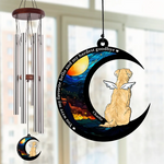 Custom Name Pet Memorial Gifts for Dog Lovers - Personalized Wind Chime