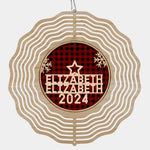 For It Is In Giving That We Receive - Family Personalized Custom Wind Spinner - Christmas Gift For Family Members