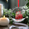 Love Is The Best Gift We Can Give Each Other - Couple Personalized Custom Circle Glass Ornament - Christmas Gift For Husband Wife, Anniversary