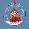 Love Is The Best Gift We Can Give Each Other - Couple Personalized Custom Circle Glass Ornament - Christmas Gift For Husband Wife, Anniversary