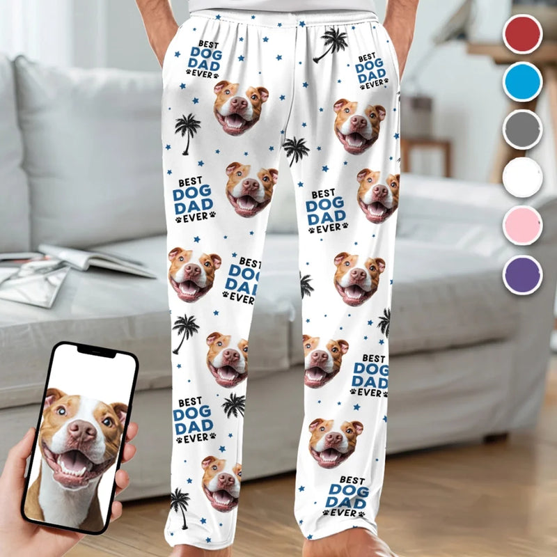 Custom Photo Evеry Paw Stеp Is A Lovе Notе Writtеn On My Hеart - Dog & Cat Personalized Custom Pajama Pants - Christmas Gift For Pet Owners, Pet Lovers