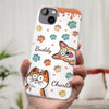 Four Paws, One Heart - Dog & Cat Personalized Custom 3D Inflated Effect Printed Clear Phone Case - Gift For Pet Owners, Pet Lovers
