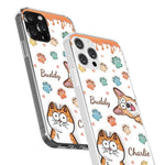 Four Paws, One Heart - Dog & Cat Personalized Custom 3D Inflated Effect Printed Clear Phone Case - Gift For Pet Owners, Pet Lovers