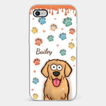 Four Paws, One Heart - Dog & Cat Personalized Custom 3D Inflated Effect Printed Clear Phone Case - Gift For Pet Owners, Pet Lovers