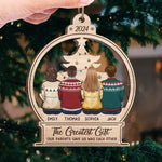 The Greatest Gift Our Parents Gave Us - Family Personalized Custom Ornament - Wood Custom Shaped - Christmas Gift For Family Members, Siblings, Brothers, Sisters