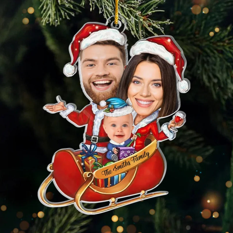 Custom Photo Our Family Is What Makes Christmas Truly Special - Family Personalized Custom Ornament - Acrylic Custom Shaped - Christmas Gift For Family Members