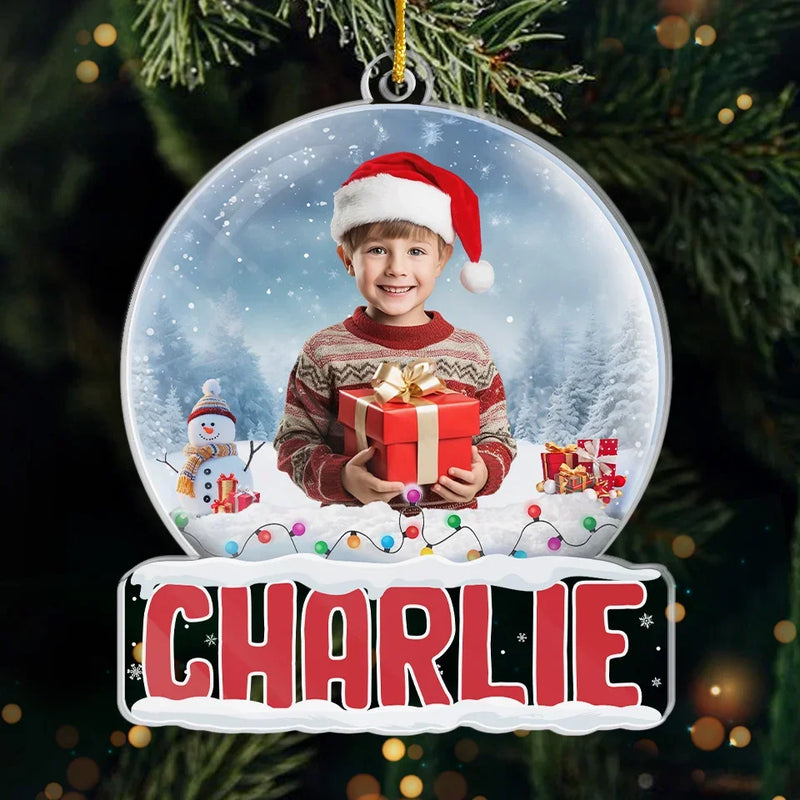 Custom Photo Families Make Christmas Merrier - Family Personalized Custom Ornament - Acrylic Custom Shaped - Christmas Gift For Family Members