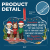 May Your Holidays Be Merry And Bright - Coworker Personalized Custom Benelux Glass Ornament - Christmas Gift For Coworkers, Work Friends, Colleagues
