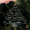 There's No Place Like Home For The Holidays - Family Personalized Custom Ornament - Acrylic Custom Shaped - Christmas Gift For Grandma, Grandpa, Grandkids