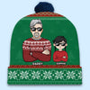Keep Calm And Jingle All The Way - Family Personalized Custom Christmas Beanie Hat - Christmas Gift For Family Members