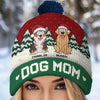 Santa Paws Is Coming To Town - Dog & Cat Personalized Custom Christmas Beanie Hat - Christmas Gift For Pet Owners, Pet Lovers