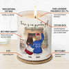 Love Can Span Any Distance Between Us - Bestie Personalized Custom Smokeless Scented Candle - Christmas Gift For Best Friends, BFF, Sisters