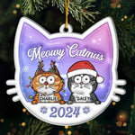 Custom Cat Name Christmas Gifts for Cat Lovers - Personalized Ornament