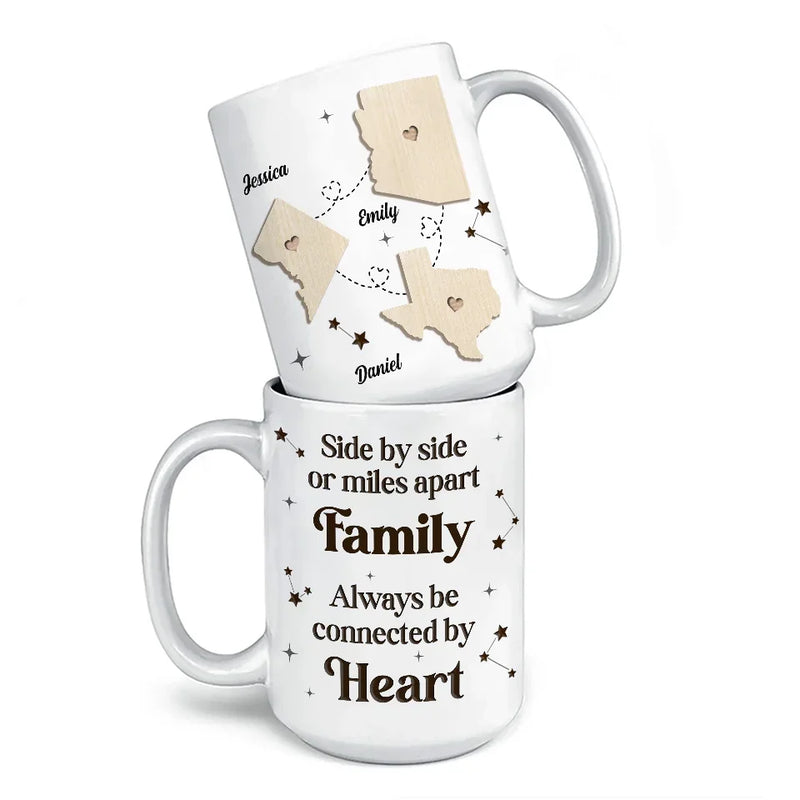 Cherishing Moments With Family This Holiday - Family Personalized Custom Mug - Christmas Gift For Family Members, Siblings, Brothers, Sisters