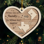 Custom Name Long Distance Family Gifts - Personalized Ornament