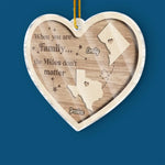 Custom Name Long Distance Family Gifts - Personalized Ornament