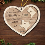 Custom Name Long Distance Family Gifts - Personalized Ornament