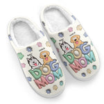 Pets Make Life Pawsome - Dog & Cat Personalized Custom Fluffy Slippers - Christmas Gift For Pet Owners, Pet Lovers