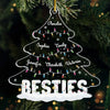 Find Joy In The Little Things This Christmas - Bestie Personalized Custom Ornament - Acrylic Custom Shaped - Christmas Gift For Best Friends, BFF, Sisters