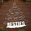 Find Joy In The Little Things This Christmas - Bestie Personalized Custom Ornament - Acrylic Custom Shaped - Christmas Gift For Best Friends, BFF, Sisters