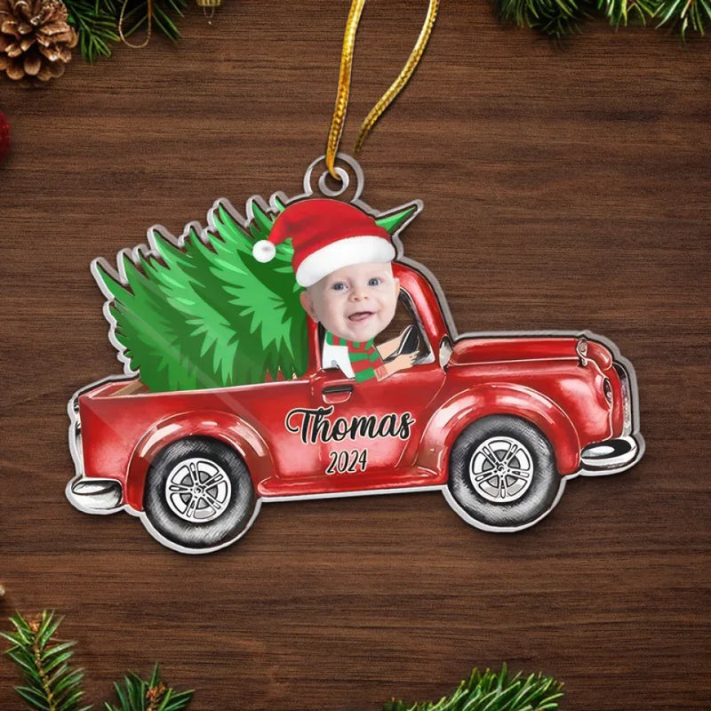 Custom Photo Little Moments Bring Big Joy During The Christmas Season - Family Personalized Custom Ornament - Acrylic Custom Shaped - Christmas Gift For Baby Kids, Newborn Baby, First Christmas