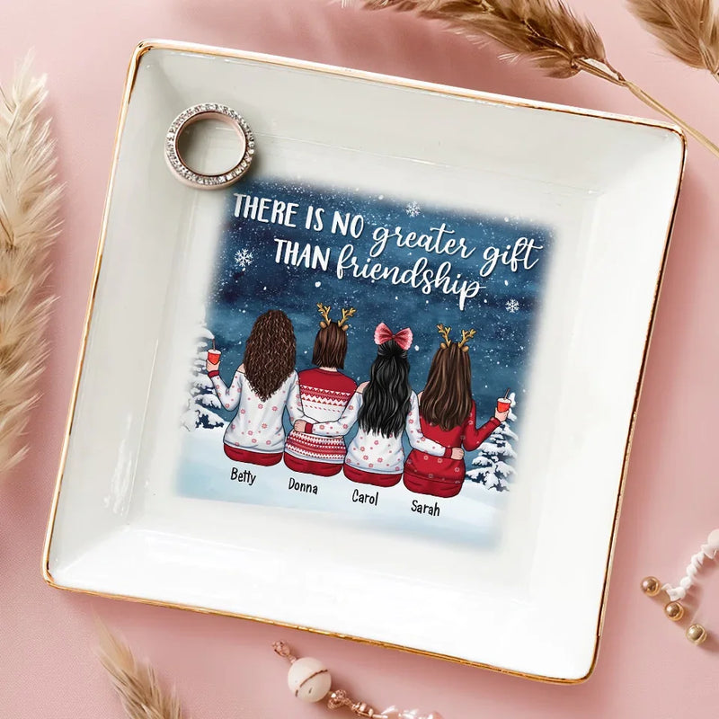 Friends Are Good For The Soul - Bestie Personalized Custom Jewelry Dish - Christmas Gift For Best Friends, BFF, Sisters