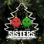 Best Friends Make The Holidays Sparkle - Bestie Personalized Custom Ornament - Acrylic Custom Shaped - Christmas Gift For Best Friends, BFF, Sisters