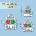 Best Friends Make The Holidays Sparkle - Bestie Personalized Custom Ornament - Acrylic Custom Shaped - Christmas Gift For Best Friends, BFF, Sisters