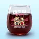 Custom Name Funny Girls Drinking Gifts - Personalized Wine Glass