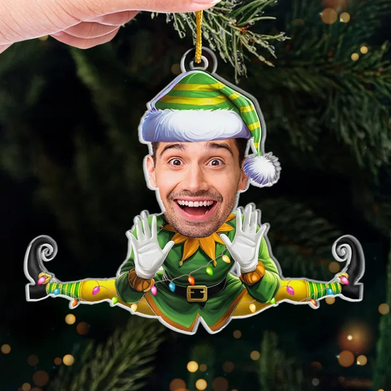 Custom Photo Cheer To Your Tree - Family Personalized Custom Ornament - Acrylic Custom Shaped - Christmas Gift For Family Members