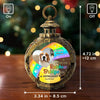 Custom Photo A Piece Of My Heart Is At The Rainbow Bridge - Memorial Personalized Custom Candlelight Lantern Ornament - Christmas Gift, Sympathy Gift For Pet Owners, Pet Lovers
