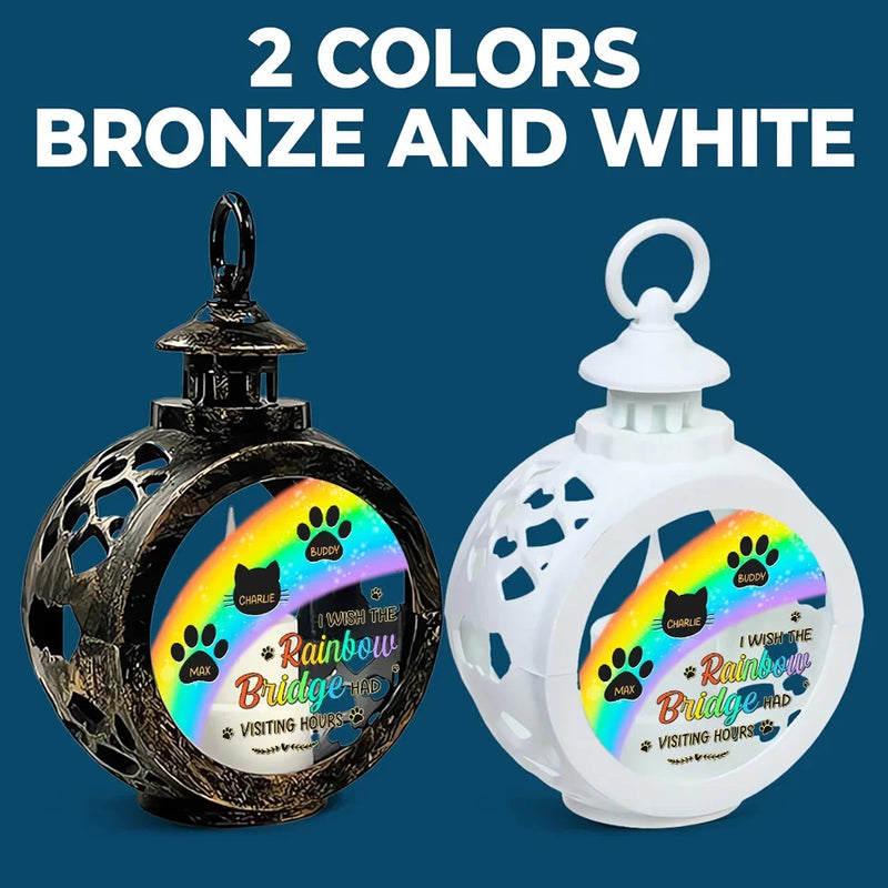 Every Rainbow Is A Reminder Of The Love We Shared - Memorial Personalized Custom Candlelight Lantern Ornament - Christmas Gift, Sympathy Gift For Pet Owners, Pet Lovers