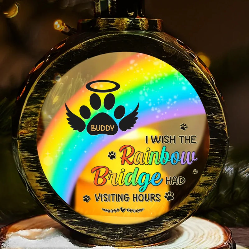 Every Rainbow Is A Reminder Of The Love We Shared - Memorial Personalized Custom Candlelight Lantern Ornament - Christmas Gift, Sympathy Gift For Pet Owners, Pet Lovers