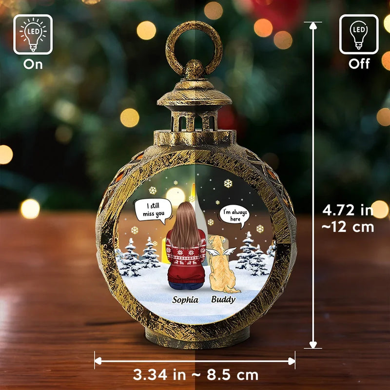 A Light To Honor The Beautiful Memories - Memorial Personalized Custom Candlelight Lantern Ornament - Sympathy Gift, Christmas Gift For Pet Owners, Pet Lovers
