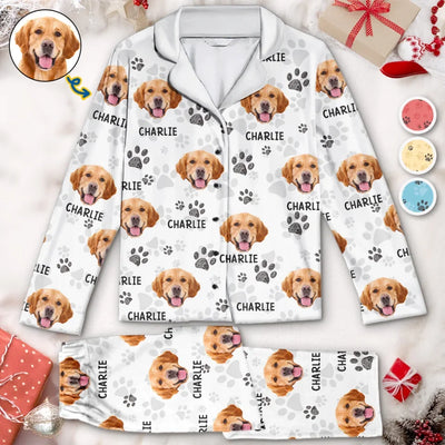 Custom Photo My Best Friend Has Four Paws - Dog & Cat Personalized Custom Pajamas - Christmas Gift For Pet Owners, Pet Lovers