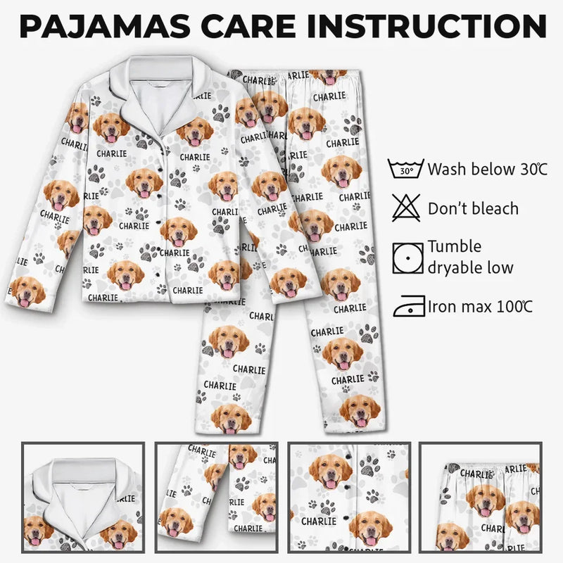 Custom Photo My Best Friend Has Four Paws - Dog & Cat Personalized Custom Pajamas - Christmas Gift For Pet Owners, Pet Lovers