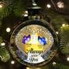 Gone But Not Forgotten - Memorial Personalized Custom Candlelight Lantern Ornament - Sympathy Gift, Christmas Gift For Family Members