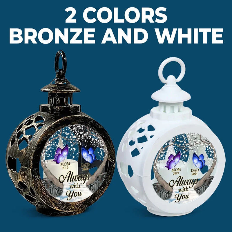 Gone But Not Forgotten - Memorial Personalized Custom Candlelight Lantern Ornament - Sympathy Gift, Christmas Gift For Family Members
