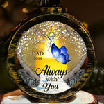 Custom Memorial Butterfly Remembrance Gifts - Personalized Candlelight Lantern Ornament