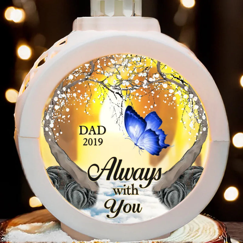Gone But Not Forgotten - Memorial Personalized Custom Candlelight Lantern Ornament - Sympathy Gift, Christmas Gift For Family Members