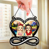 Sisters Make The Best Of Friends - Bestie Personalized Window Hanging Suncatcher Ornament - Gift For Best Friends, BFF, Sisters