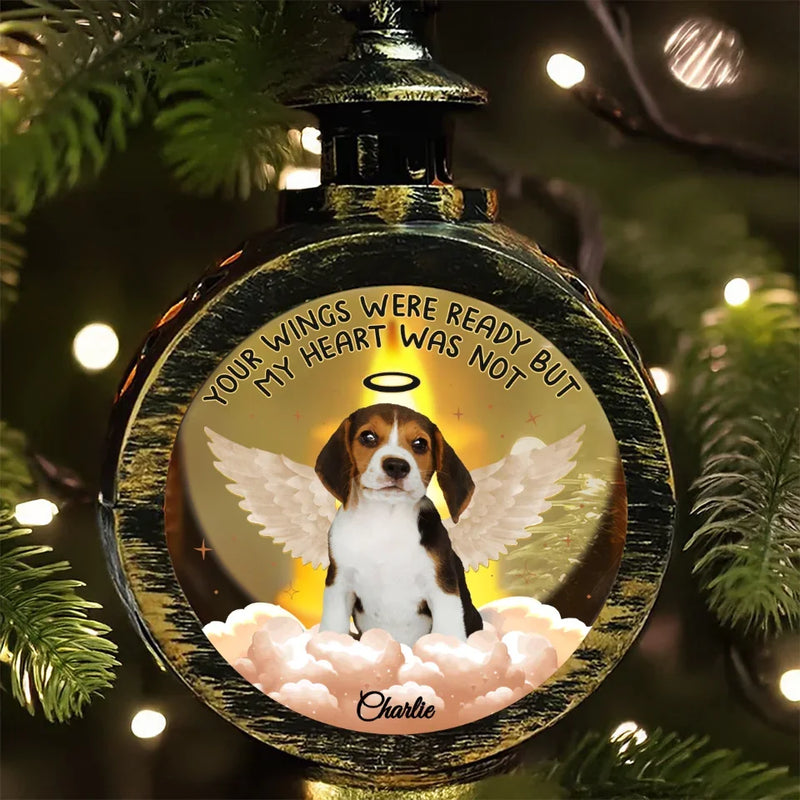 Custom Photo Memories Are The Light That Guides Our Hearts - Memorial Personalized Custom Candlelight Lantern Ornament - Christmas Gift, Sympathy Gift For Pet Owners, Pet Lovers