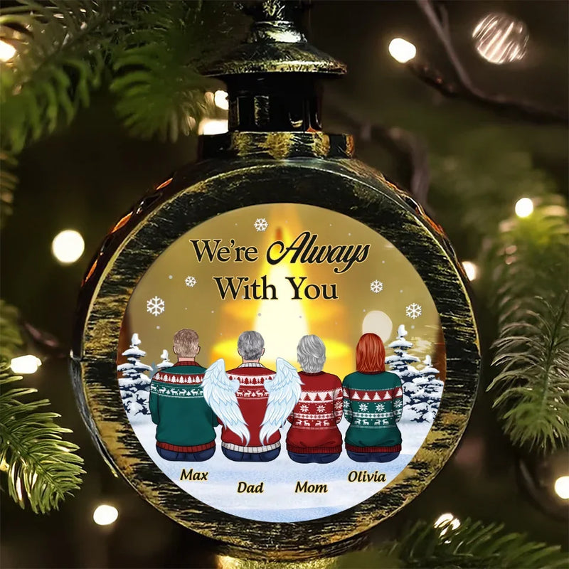 In Loving Memory Of A Life Well-Lived - Memorial Personalized Custom Candlelight Lantern Ornament - Sympathy Gift, Christmas Gift For Family Members