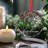 Life Is Better With You By My Side - Bestie Personalized Custom Circle Glass Ornament - Christmas Gift For Best Friends, BFF, Sisters