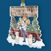 Thanks Fur The Christmas Memories - Couple Personalized Custom Ornament - Acrylic Custom Shaped - Christmas Gift For Husband Wife, Anniversary, Pet Owners, Pet Lovers