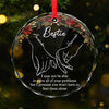 A True Friend Is The Greatest Of All Blessings - Bestie Personalized Custom Circle Glass Ornament - Christmas Gift For Best Friends, BFF, Sisters